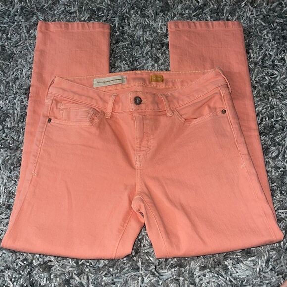 Pilcro & The Letterpress Anthropology Crop Stet Pink 27 - Picture 2 of 4